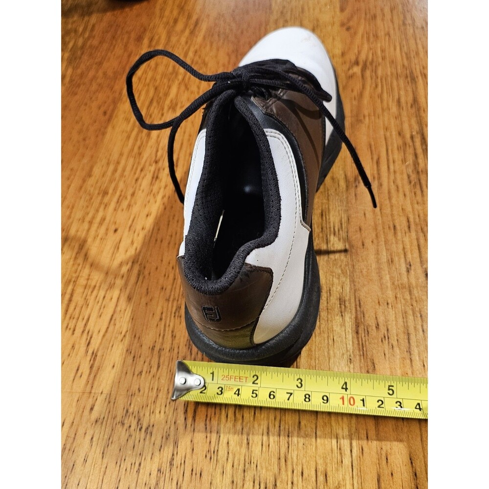Footjoy Golf Shoes Mens Greenjoys Size 10 Brown/White Soft Cleats - Picture 9 of 9